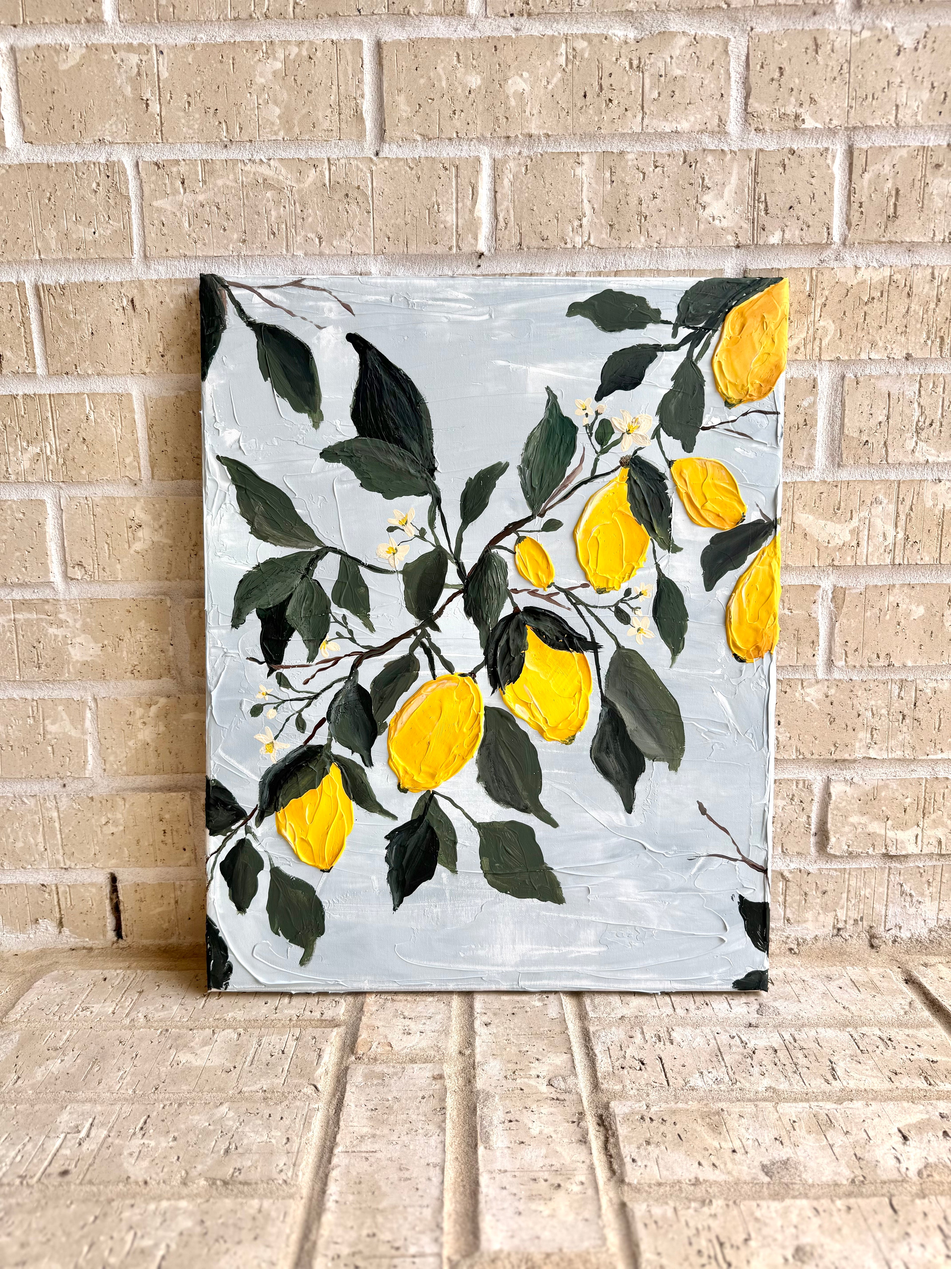 Limoncello | 18x24 Original Textured Canvas Art